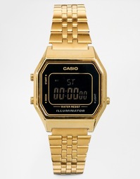 Небольшие цифровые часы с черным циферблатом Casio LA680WEGA - Черный