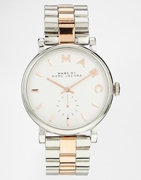 Часы с отделкой под cеребро и розовое золото MBM3312 Marc Jacobs Baker