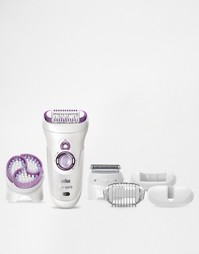 Эпилятор с чистящей щеточкой Braun Silk-Epil 9 Wet &amp; Dry Skin-Spa
