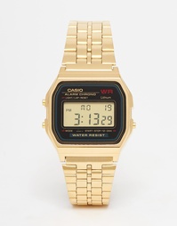 Электронные часы с золотым ремешком Casio A159WGEA-1EF - Золотой