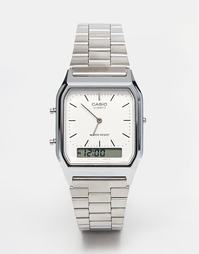 Электронные наручные часы Casio AQ-230A-7DMQ - Серебряный