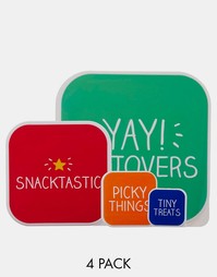 4 коробки для завтрака Happy Jackson Snacktastic - Мульти