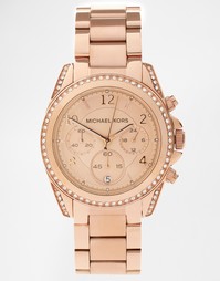 Розовато-золотые часы с хронографом Michael Kors Blair MK5263