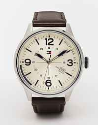 Часы с кожаным ремешком Tommy Hilfiger Peter 1791102 - Коричневый