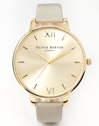 Массивные золотисто-серые часы Olivia Burton - Серый