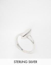 Серебряное кольцо с овалом ASOS - Серебряный
