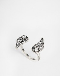 Незамкнутое кольцо с крыльями ASOS - Crystal