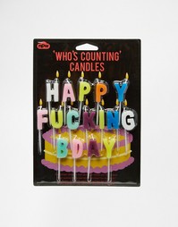 Свечки, составляющие надпись Happy Birthday - Мульти Gifts