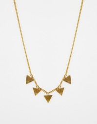 Ожерелье с треугольными подвесками Made - Золотой