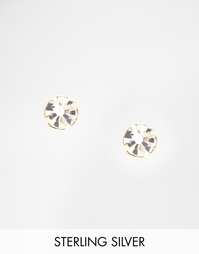 Серебряные серьги‑гвоздики со стразами ASOS - Crystal