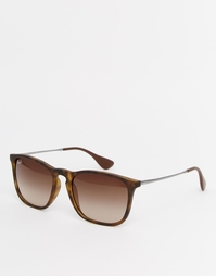 Квадратные солнцезащитные очки Ray-Ban Chris - Черепаховый