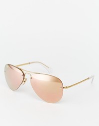 Солнцезащитные очки-авиаторы со светоотражающим покрытием Ray-Ban