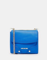 Синяя сумочка через плечо Love Moschino - 712 синий