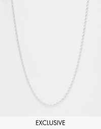 Серебряное ожерелье-веревочка Chained &amp; Able - Серебряный