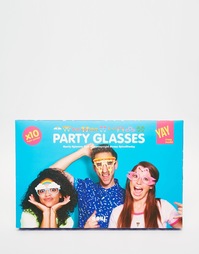 Бумажные очки для вечеринки Doiy Crazy, 10 шт. - Мульти