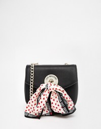 Сумка через плечо со съемным шарфом Love Moschino - 000 черный
