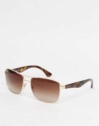 Солнцезащитные очки-авиаторы Ray-Ban RB3533 - Золотой