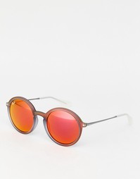 Круглые солнцезащитные очки Ray-Ban 0RB4222 - Прозрачный