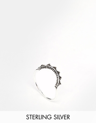 Серебряное фестивальное кольцо с полумесяцем ASOS - Покрытие серебром