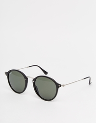 Солнцезащитные очки с металлической переносицей Ray-Ban - Черный