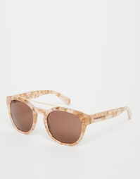 Зеркальные круглые солнцезащитные очки Dolce &amp; Gabbana - Розовый