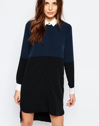 Платье-рубашка контрастной расцветки Vero Moda