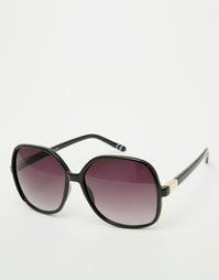 Большие солнцезащитные очки в стиле 70-х ASOS - Черный