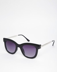 Солнцезащитные очки с металлическими дужками AJ Morgan - Черный