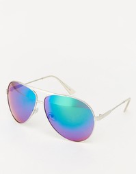 Солнцезащитные очки-авиаторы с блестящими линзами Jeepers Peepers Sol