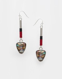 Серьги с шипами ASOS - Серебряный