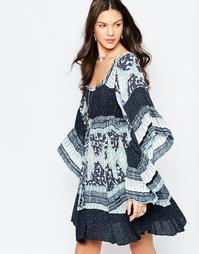 Платье Free People Heart Of Gold - Индиго микс