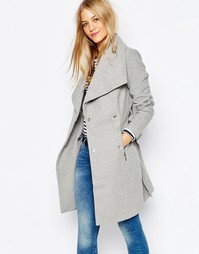 Пальто с поясом Vero Moda - Серый