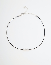 Ожерелье-чокер с маленькими шариками ASOS - Черный