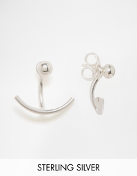 Серебряные серьги-подвески ASOS - Серебряный