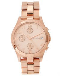 Часы-хронограф цвета розового золота Marc Jacobs Henry MBM3074