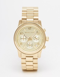 Часы с хронографом Michael Kors Runway MK5055 - Золотой