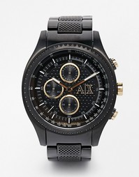 Черные часы с хронографом из нержавеющей стали Armani Exchange AX1604