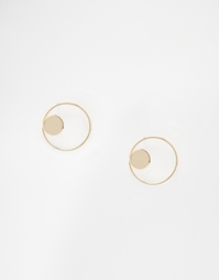Двойные серьги-кольца ограниченной серии с застежкой-гвоздиком Asos