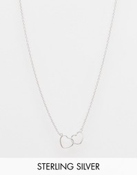 Серебряное ожерелье с сердечками ASOS - Серебряное покрытие