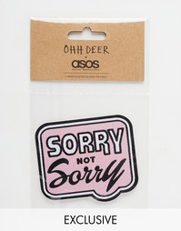 Термонаклейка Ohh Deer Sorry Not Sorry - Мульти