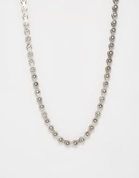 Серебристое ожерелье ASOS - Полированный родий