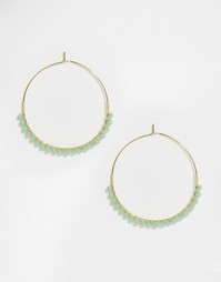 Крупные серьги-кольца Orelia - Бледно-золотистый