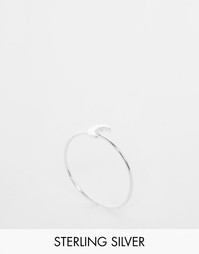 Серебряное кольцо с полумесяцем ASOS - Серебряный
