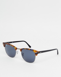 Солнцезащитные очки-клабмастеры Ray-Ban RB3016 - Коричневый