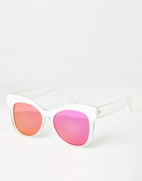 Солнцезащитные очки кошачий глаз ASOS - Белый