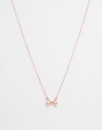Ожерелье с подвеской в виде бантика Ted Baker Edda - Baby pink