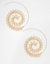 Серьги-спирали ASOS - Золотой