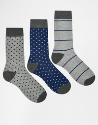 Комплект из 3 пар носков Selected Homme - Мульти