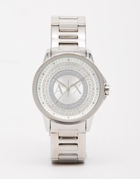 Серебристые часы Armani Exchange Silver Lady Banks - Серебряный