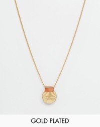 Ожерелье с подвеской в виде солнца Wolf &amp; Moon - Золотой